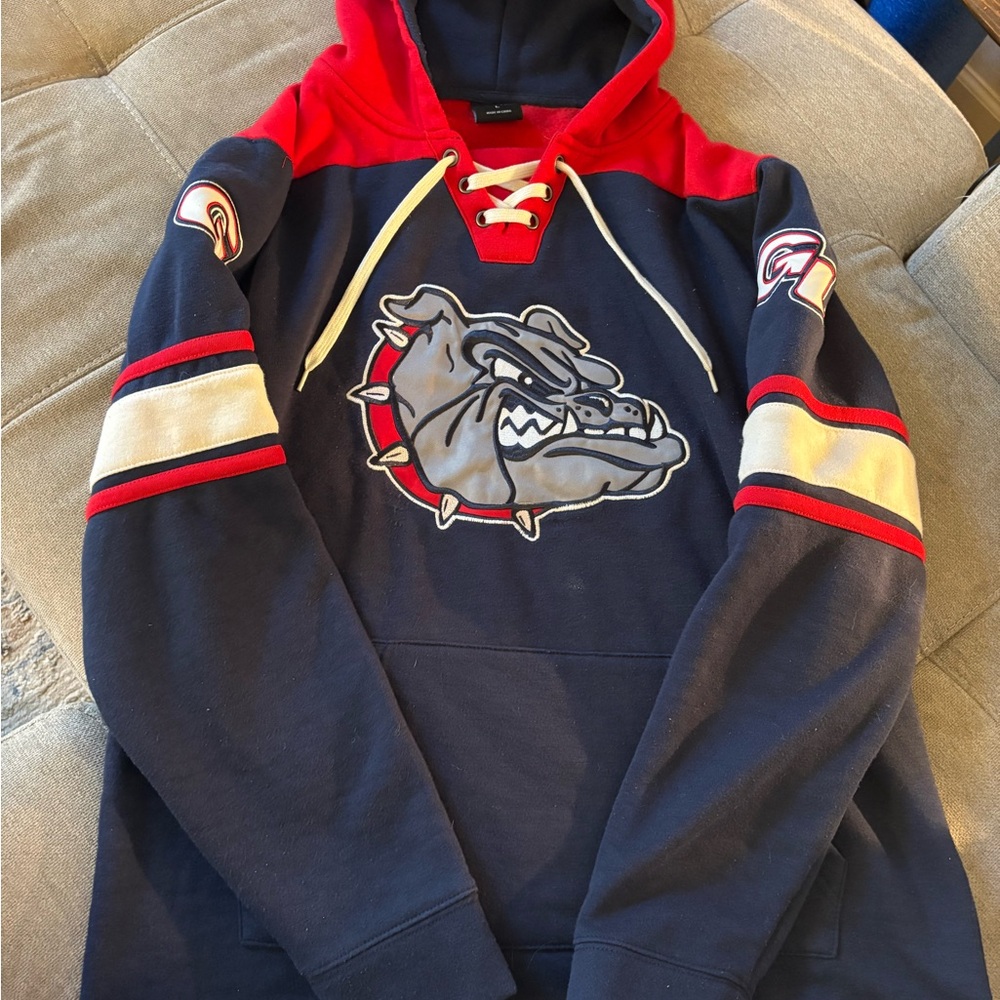 Men's Navy and Red Gonzaga Bulldog Hoodie